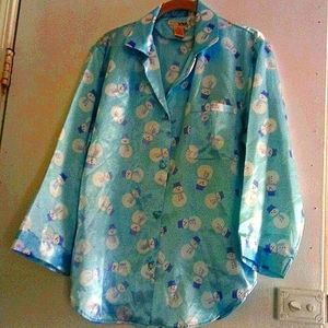 Intimates by RAG Snowman Pajama Shirt